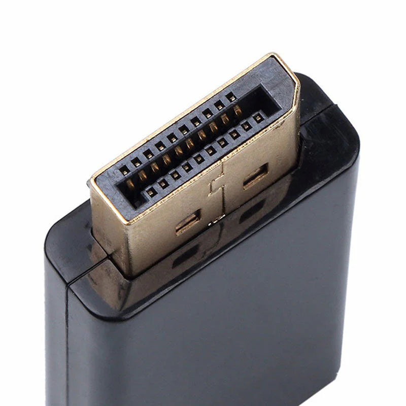 DPオス to HDMIメス 変換 小型 アダプタ コネクタ 1080P 黒色 持ち運び便利 displayport hdmi アダプタ ディスプレイポート PC モニター プロジェクター