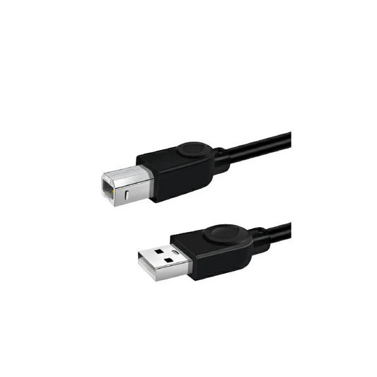 プリンター用USB-AtoBケーブル 1m USB2.0 コード1メートル USBAオスtoメUSBBオス データ転送 パソコン スキャナー 複合機 有線接続 コネクタ キャノン 黒色