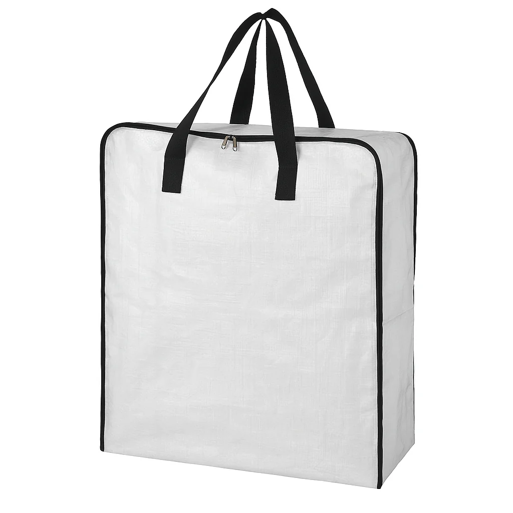イケア IKEA 衣類収納袋 収納 透明 袋 DIMPA ディムパ 収納バッグ(透明バッグ) 袋 半透明 ファスナー ジッパー