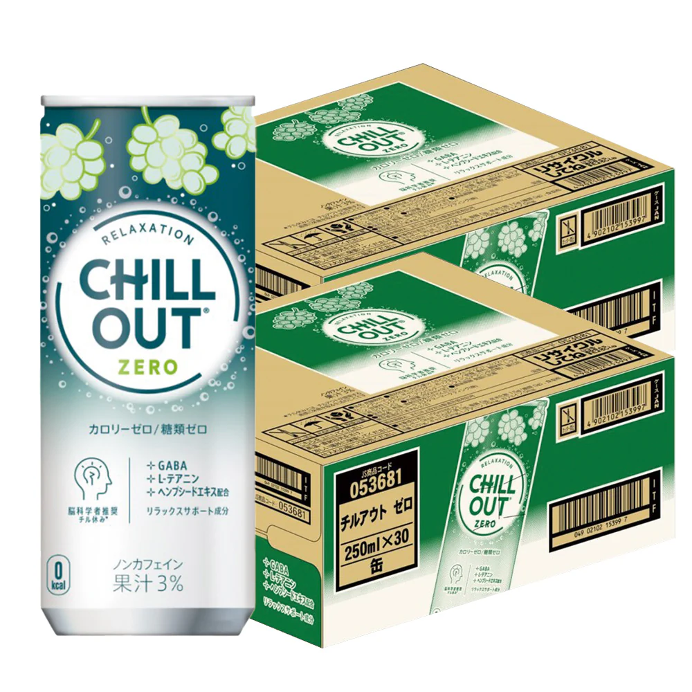 CHILLOUT(チルアウト) リラクゼーションドリンク ゼログラビティ 250ml×2ケース/60本