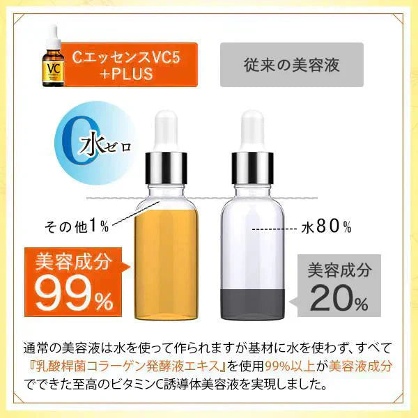 【LDK1位】Cエッセンス VC5+PLUS 10ml 美容液 ビタミンC誘導体 毛穴 ケア ビタミンC 5% 美容液 くすみ シミ 美白 エイジング 日本製