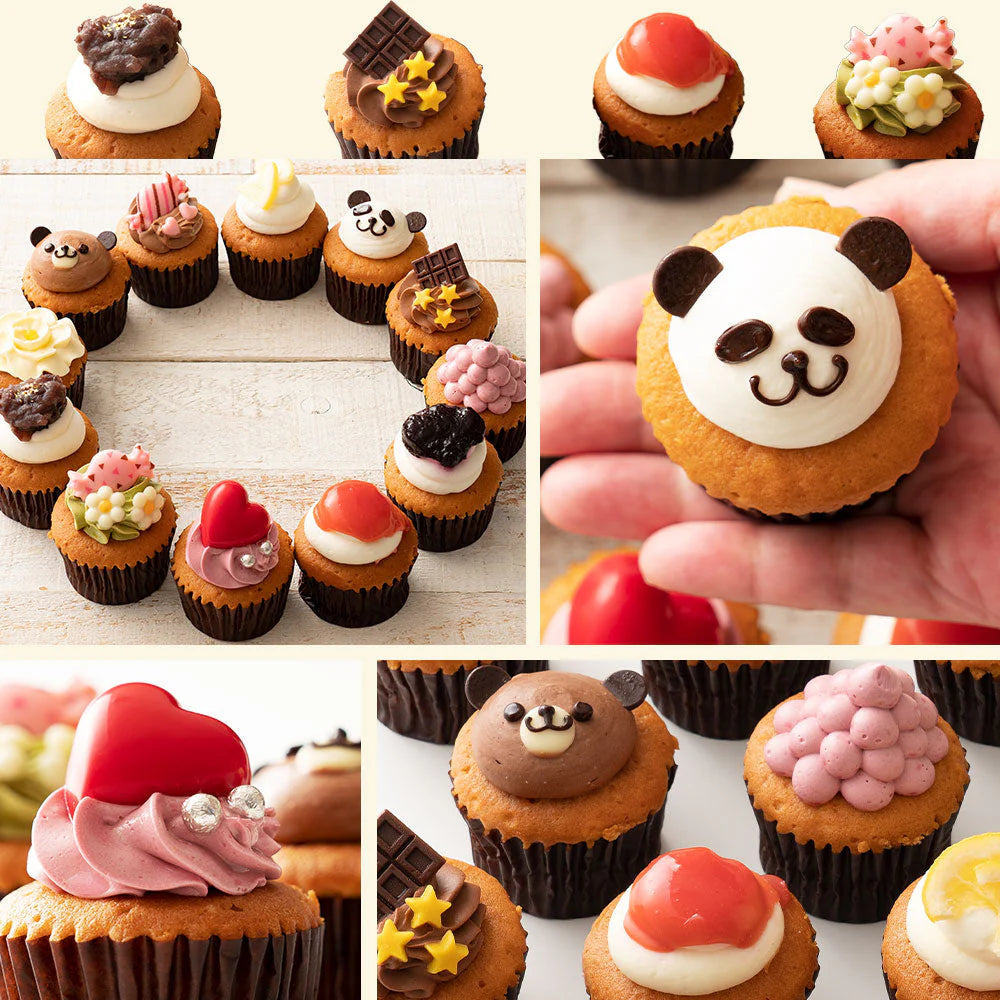 ケーキ カップケーキ プチフルール12個セット スイーツ お取り寄せ ギフト 人気 ケーキ かわいい 誕生日 デコレーション カップケーキ お返し ギフト ギフト お取り寄せスイーツ