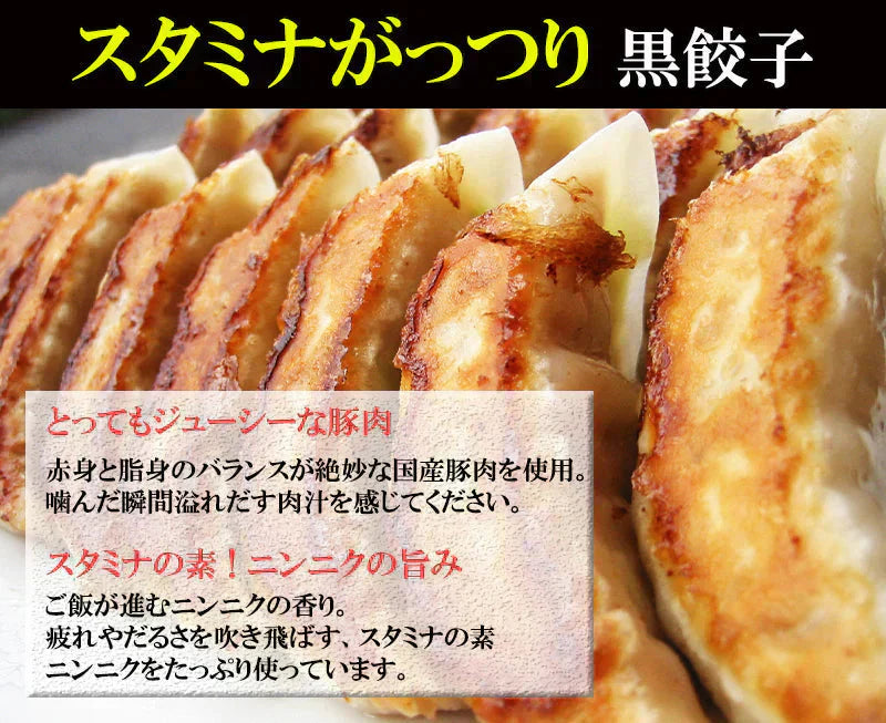 メガ盛り!黒餃子&水餃子96個(黒餃子48個、水餃子48個)