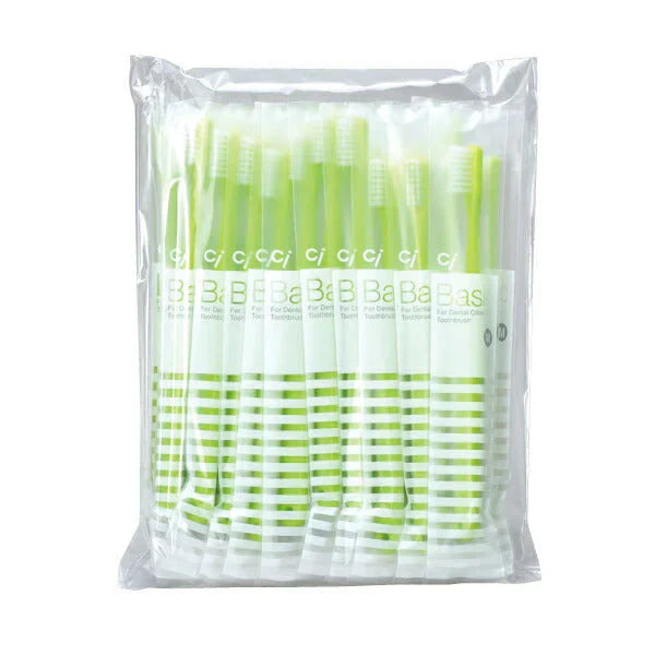 歯ブラシ Ci ベーシック 超先細+ラウンド毛/Mふつう/5色アソート 20本入【Ciメディカル 歯ブラシ】【メール便送料無料】