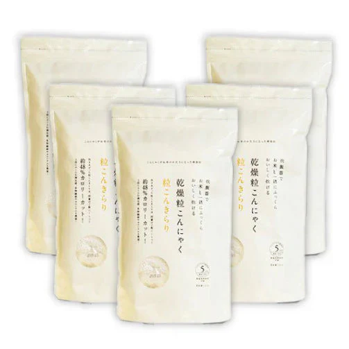 【5個】\置き換えダイエット/ 乾燥粒こんにゃく「粒こんきらり」 (65g×5袋) ダイエット ヘルシー こんにゃく こんにゃく粉 タピオカでんぷん ダイエット食品 置き換え