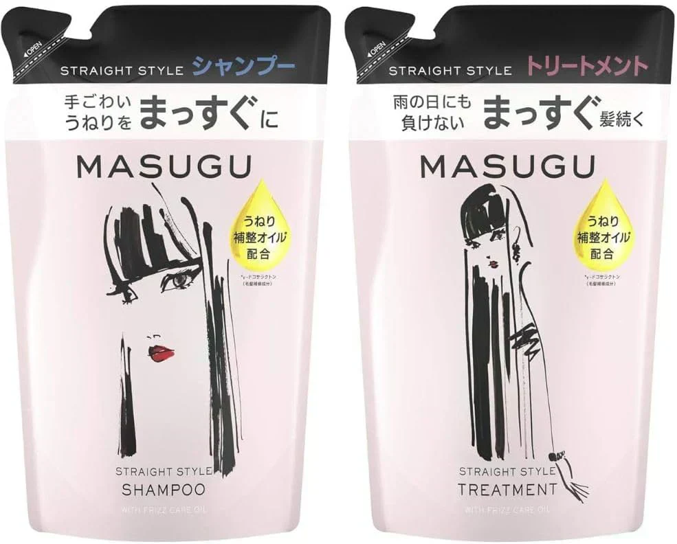 MASUGU ストレートスタイル シャンプー&トリートメント 詰め替え用 各1袋 計2袋セット