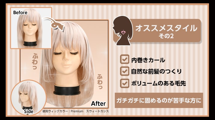 アシストウィッグ 3DスタイリングウォーターAS 【ビッグサイズ】 ウィッグセット コスプレ