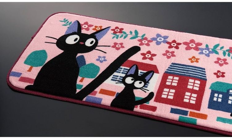 魔女の宅急便 キッチンマット はなだより 50×80 マット キャラクター 滑り止め ジジ 猫 ねこ ネコ おしゃれ かわいい インテリア キッチン 台所 玄関 エステルマット センコー【送料無料】