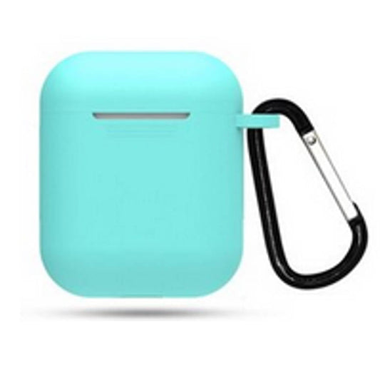 airpods1 ミント airpods2 対応 エアーポッズ エアポッツ 1/2 ケース カバー シリコン かわいい キズ防止 耐衝撃 全面保護 紛失防止 8色あり