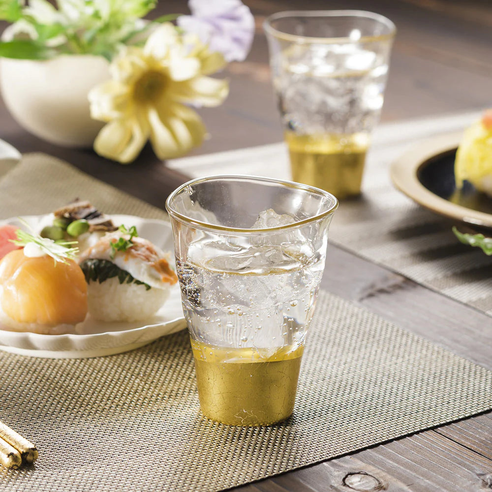 箔一 貫入 一口グラス 2個セット【送料込み】