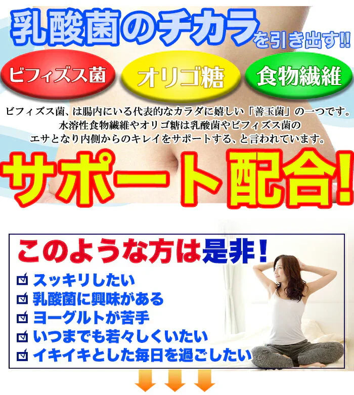 【メガ盛り 大容量 お得4ヵ月分・乳酸菌】 サプリメント 1粒でヨーグルト5個分相当 約50億個以上の乳酸菌配合 スッキリ ビフィズス菌 食物繊維 オリゴ糖 入りスッキリ 善玉菌 どっさり約4ヶ月分 ラクトバチルス ロイテリ菌 等18種類の乳酸菌入り 健康サプリ 健康サプリメント 食物繊維 売れ筋 爆安 格安 激安 コスパ最高 コスパ最強 お肌 健康食品 20代 30代 40代 50代 60代 お得 大容量 日本製 おすすめ 国産