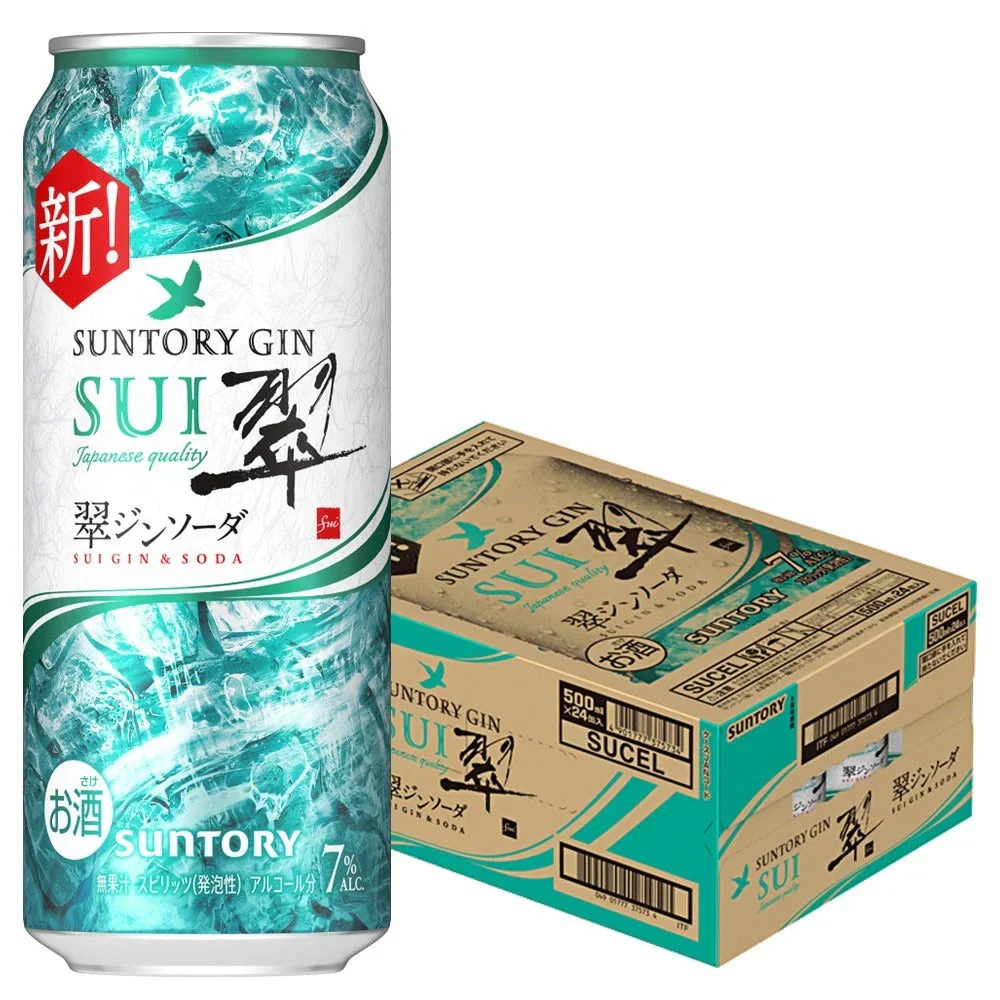 サントリー 翠 (すい) ジンソーダ 缶500ml×1ケース/24本 gin_SUIG