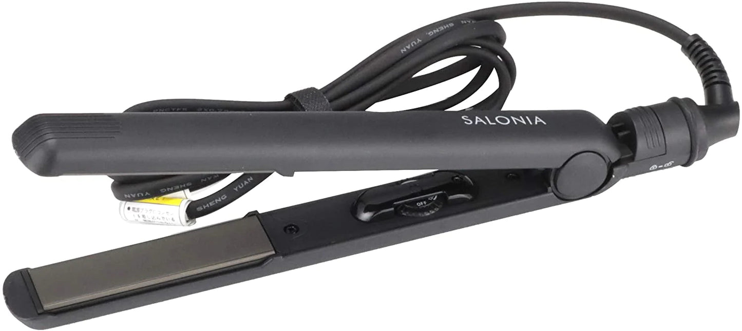 SALONIA ストレートアイロン 24mm SL-004S 海外対応 ブラック