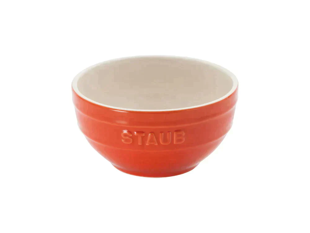 ストウブ ボウル 12cm オレンジ STAUB 茶碗 セラミック チャワン ストゥブ 耐熱皿 オーブン皿 食器 おしゃれ ちゃわん スープボウル 耐熱容器 食洗機対応 お皿 正規品 陶器 深皿 電子レンジ対応 耐熱ボウル 耐熱ボール
