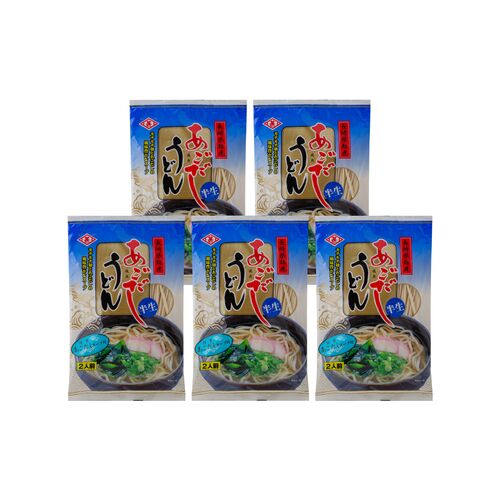 あごだしうどん 5袋 (1袋200g (めん180g) スープ付/2人前)