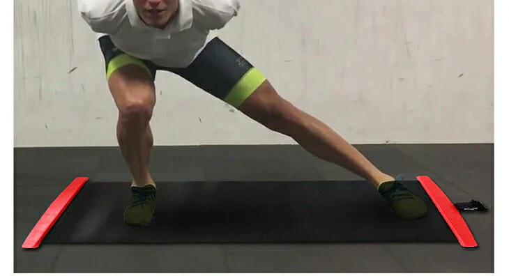 【ブラック50*180CM】スケートトレーニング スケーティングボード エクササイズ ダイエット ボディバランス フィットネス スライドボード 簡単 トレーニング ダイエット用品