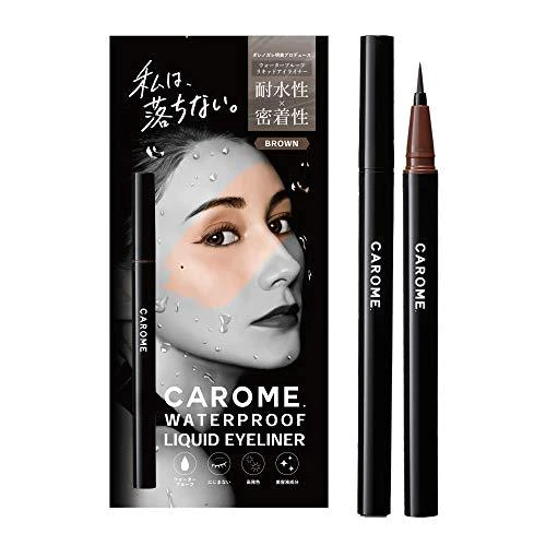 CAROME. カロミー ウォータープルーフリキッドアイライナー ブラウン
