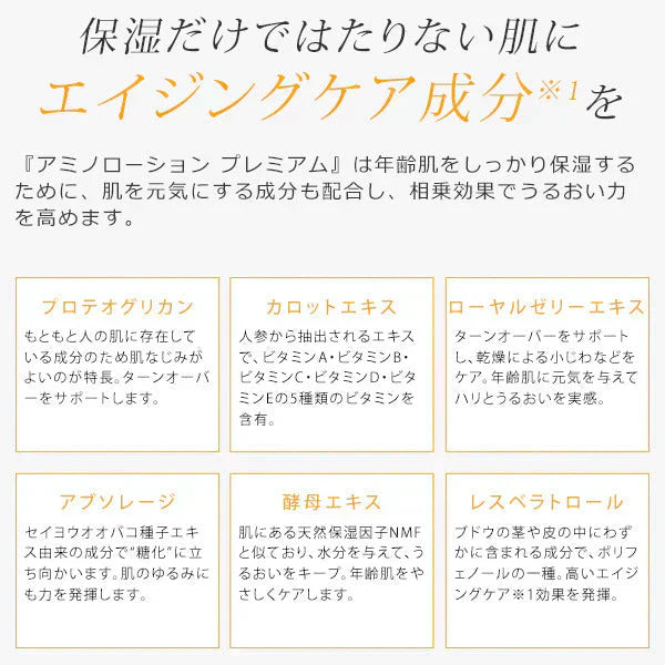 エビス〔ebis〕アミノローションPREMIUM 30日分1ヶ月お試しセット 保湿 乾燥肌 敏感肌 しっとり サンプル 旅行  ハリ アルコールフリー 肌荒れ ボディ ヒアルロン酸 コラーゲン EBiS化粧品