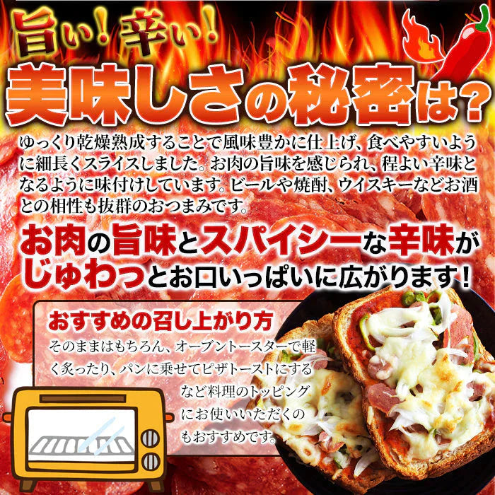 【旨辛】おつまみ チョリソー 100g サラミ ソーセージ ネコポス 送料無料