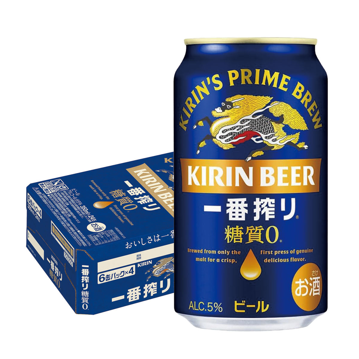 キリン 一番搾り 糖質ゼロ 350ml×3ケース/72本