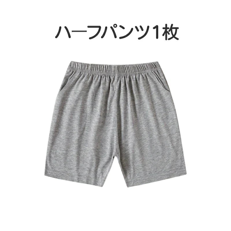 100cm グレー ハーフパンツ 1枚 子供 キッズ 大人 100 110 120 130 140 150 160 170 体操服 学生 運動会 男子 女子 幼稚園 グレー 黒 半ズボン 短パン 無地 綿 吸汗 速乾