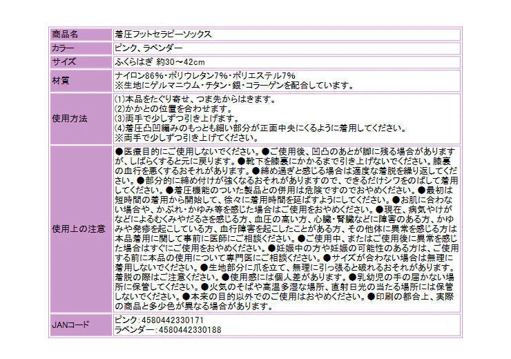 (ピンク)Ann chuculle アンチュチュール 着圧フットセラピーソックス しっかり着圧で翌朝美脚 履くだけスラッと美脚 むくみ解消 ダイエット・美肌・美白効果 P04Jul15