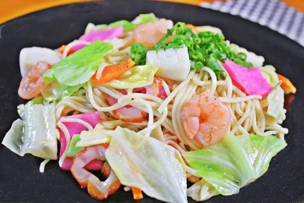 焼きそば 塩焼きそば2人前 粉末ソース 液体ソース 魚介の旨味たっぷり 本場九州 お試しセット ご当地 メール便 保存食 非常食 まとめ買い お取り寄せ