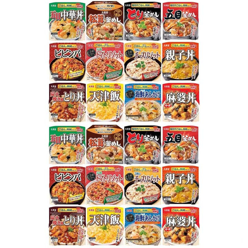 3人シェア買いでお得】【2ケース】丸美屋 どんぶり ごはん付き 12種類