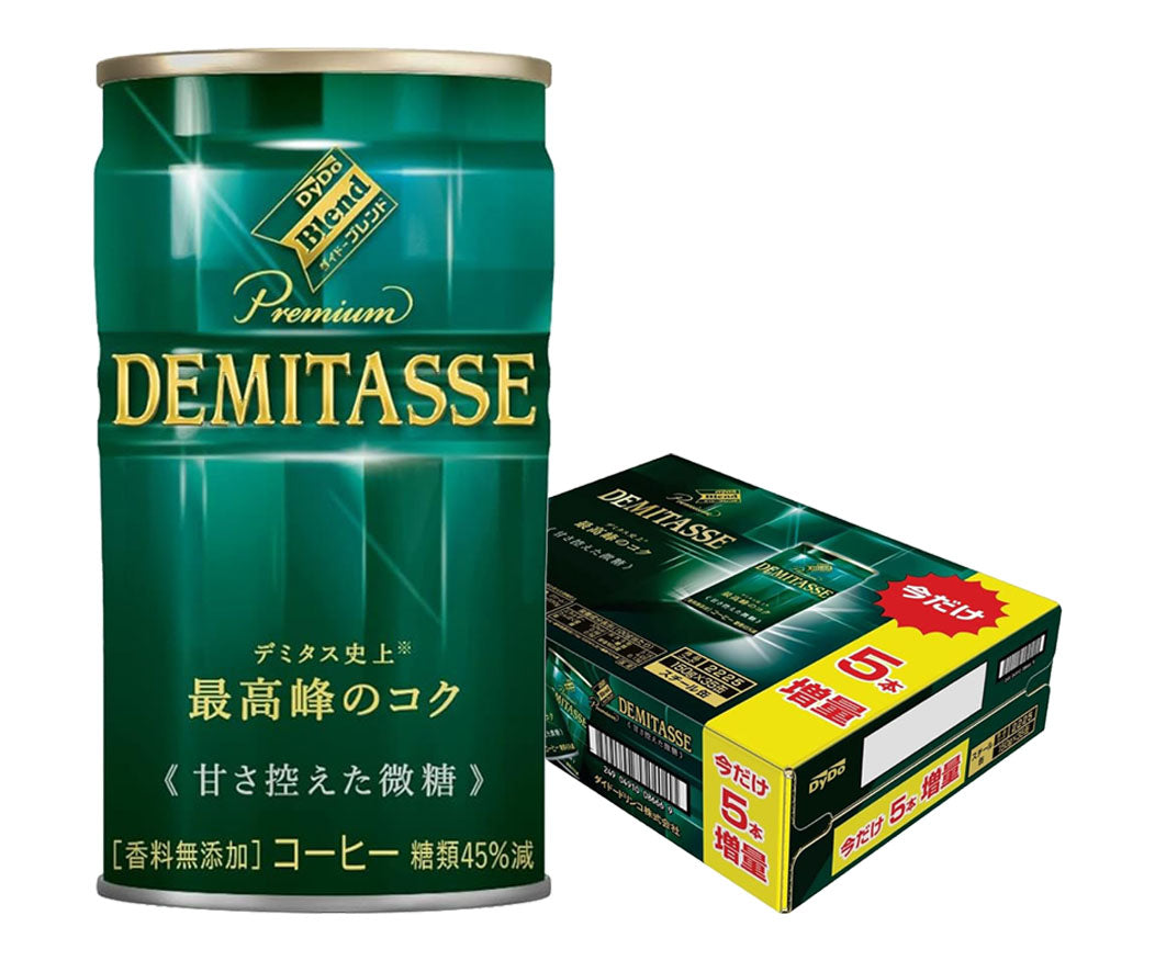 5本増量 ダイドー ブレンド プレミアム デミタス 甘さ控えた微糖 缶 150ml×30本+5本