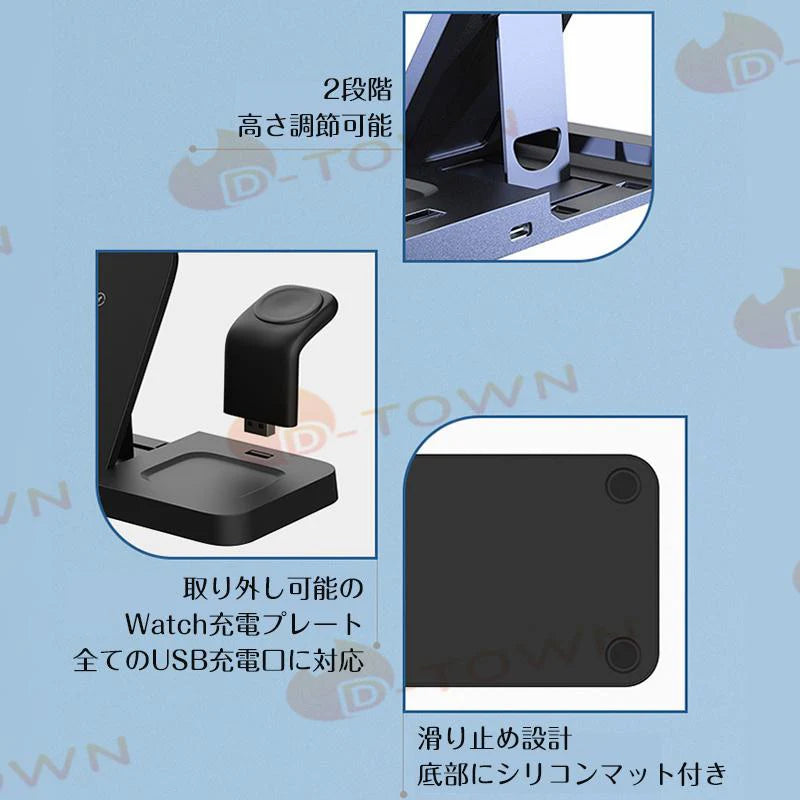 充電器 AEOEO Z60 3in1 ワイヤレス充電器 充電器 超強力 超実用