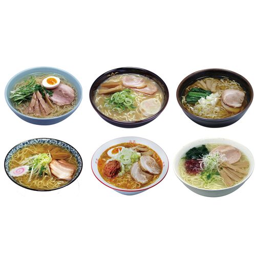 素材旨麺 東北セット 7食 (青森魚介豚骨醤油×1、秋田醤油×1、岩手磯塩×1、山形味噌×2、宮城辛味噌×1、福島鶏塩×1)