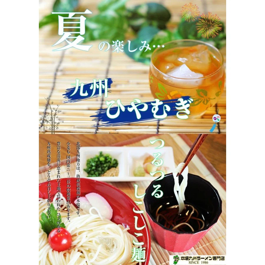 【3人シェア買いでお得】ひやむぎ 冷麦 1キロ お取り寄せ 人気 つるつるシコシコ食感 九州特産 本場熟成ひやむぎ 細うどん風 たっぷり1000g お試しグルメギフト