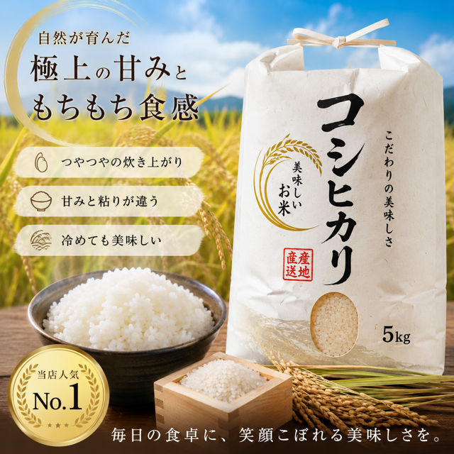 令和7年産コシヒカリ 5kg