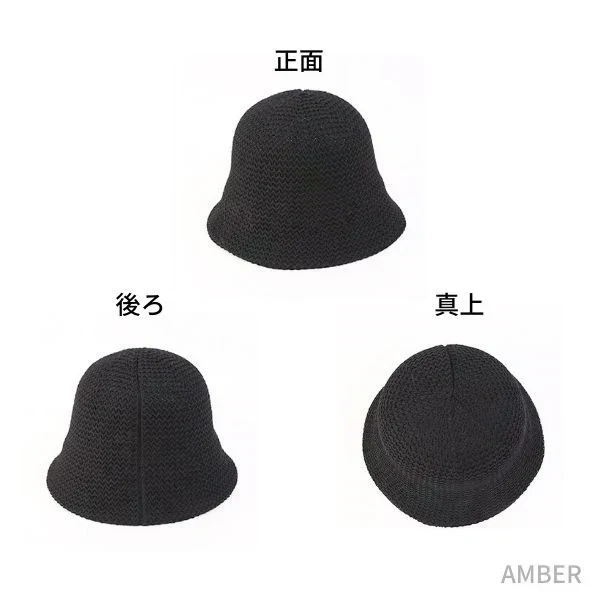 (ブラック) 帽子 レディース 遮光 バケットハット ハット 夏 接触冷感 黒 uv 紫外線対策 日よけ 深め