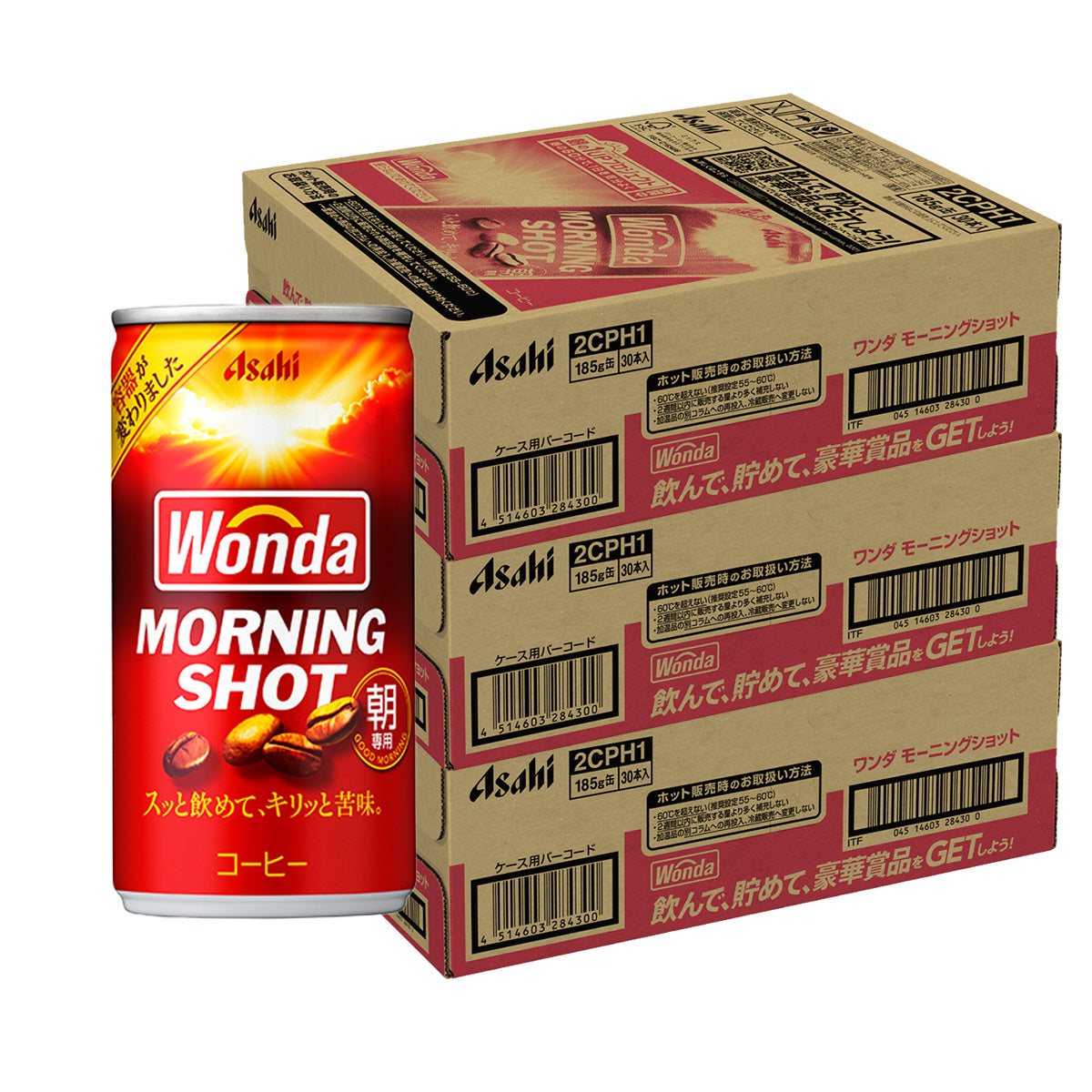 アサヒ ワンダ モーニングショット 185ml×3ケース/90本