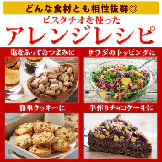 500g 殻付きピスタチオ 無塩 (250g×2) 送料無料