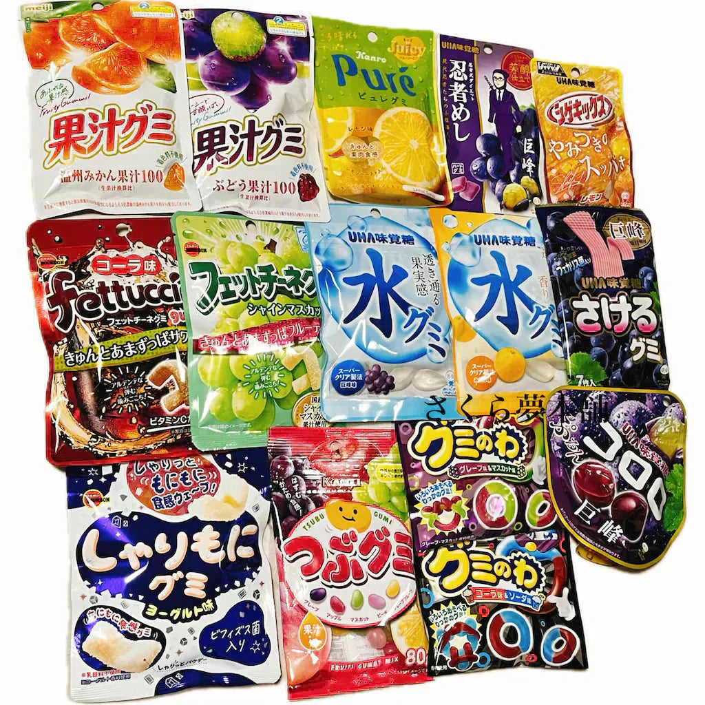 【 グミ ランダム 詰め合わせ 15種 計15袋セット 】 常温発送 お菓子 おやつ 大量 福袋 人気 大人買い まとめ買い 詰合せ セット プレゼント 被りなし ※在庫状況により中身は異なります