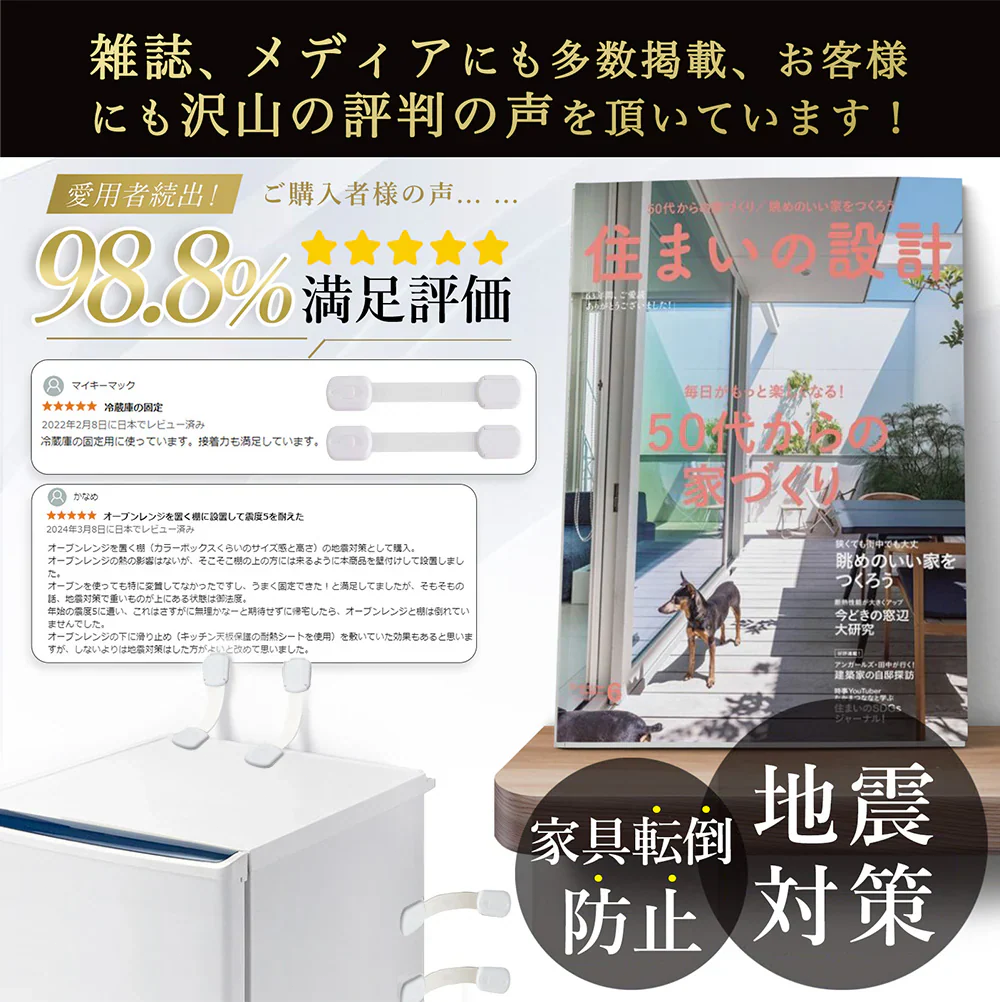 【予約商品・5月末順次出荷】【今だけの特別価格】\10個セット/防災ロック 転倒防止 固定ロック 家具転倒防止グッズ 地震対策 家具 棚 テレビ など対応 防災グッズ 冷蔵庫 ロック 簡単取り付け ドアロック 粘着力が強い チャイルドロック 冷蔵庫 鍵 鍵付き冷蔵庫 安全ロック 地震 防災グッズ 吊戸棚用 耐震ロック