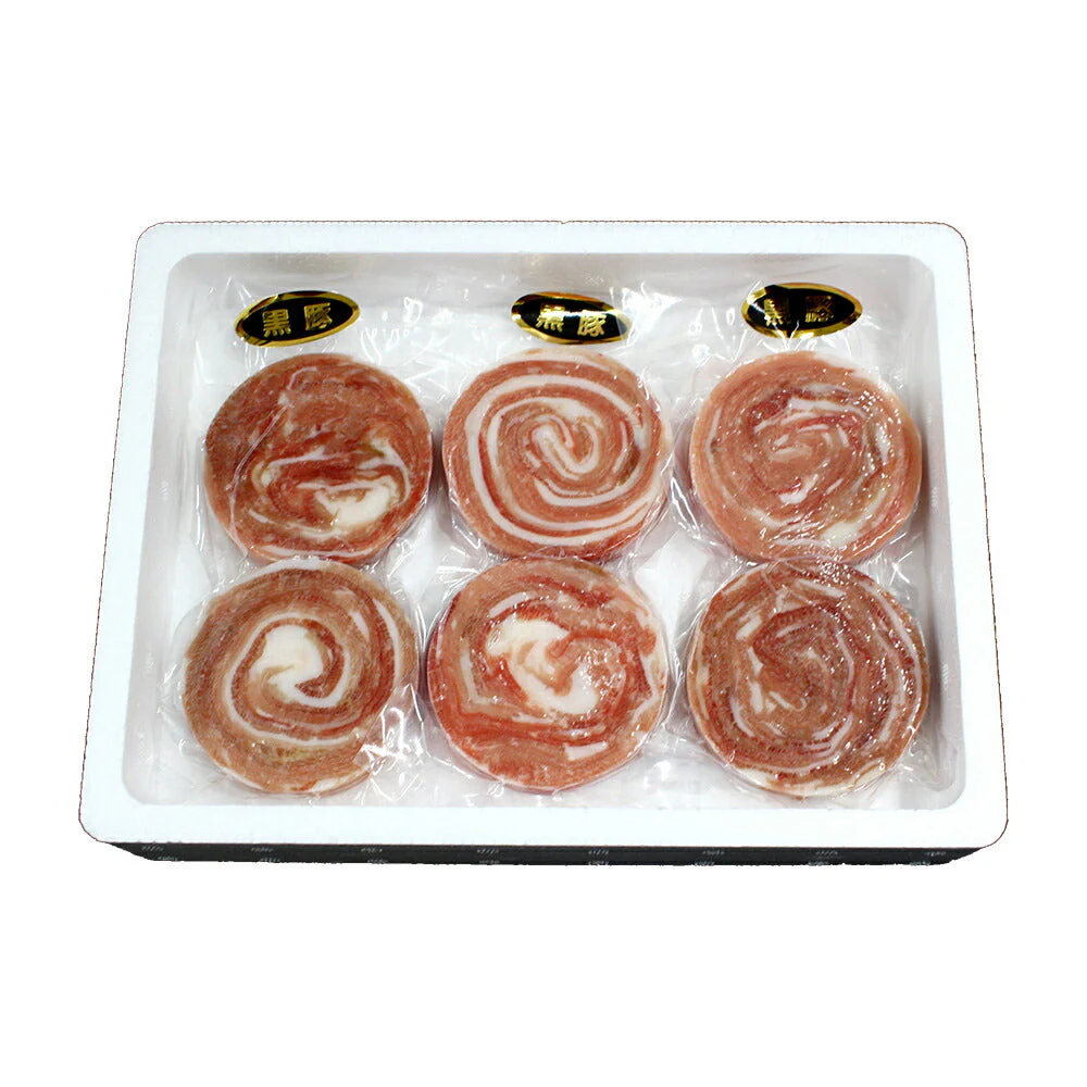 鹿児島県産黒豚ロールステーキ 60g×6 牛肉【送料込み】