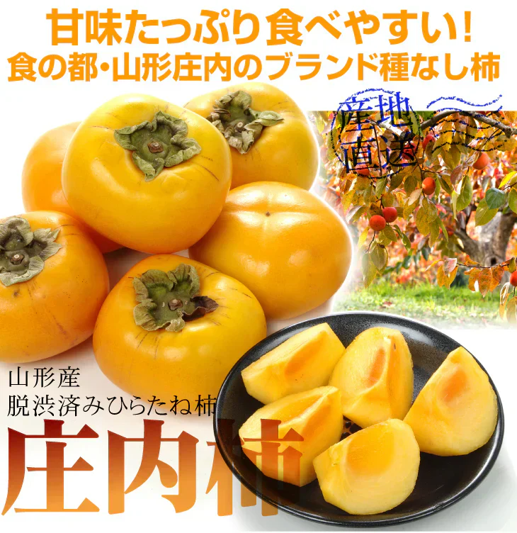 庄内柿 5kg 山形産 ご家庭用