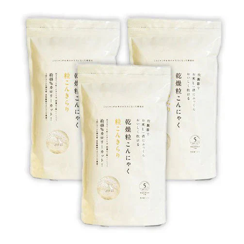 【3個】\置き換えダイエット/ 乾燥粒こんにゃく「粒こんきらり」 (65g×5袋) ダイエット ヘルシー こんにゃく こんにゃく粉 タピオカでんぷん ダイエット食品 置き換え