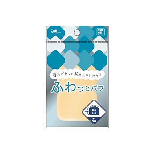 【まとめ買い】KQ3238ファンデーションパフNBR長角 小 容量2個×12点セット 貝印 メイク