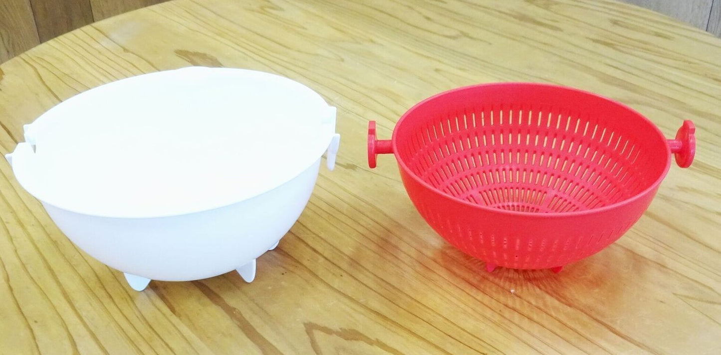 【まとめ買い】スピンホイール コランダー ラージ(レッド) 容量1個×5点セット 小久保工業所 台所用品