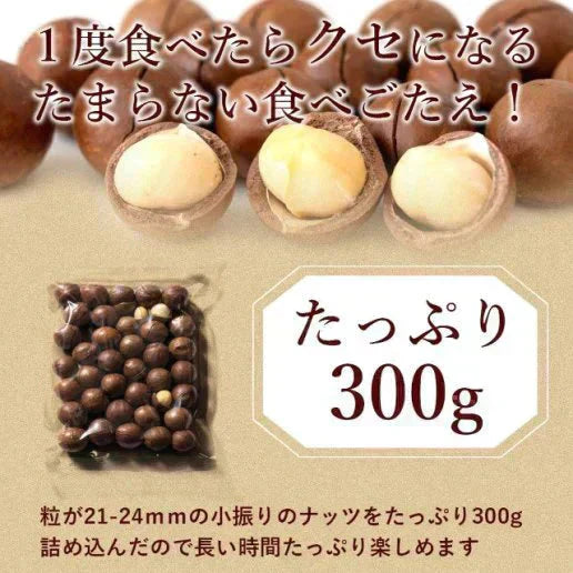 殻付きマカダミアナッツ 300g 送料無料