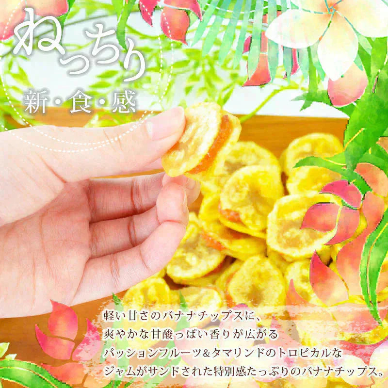 <パッションバナナサンド 200g> バナナチップス ドライフルーツ ジャム