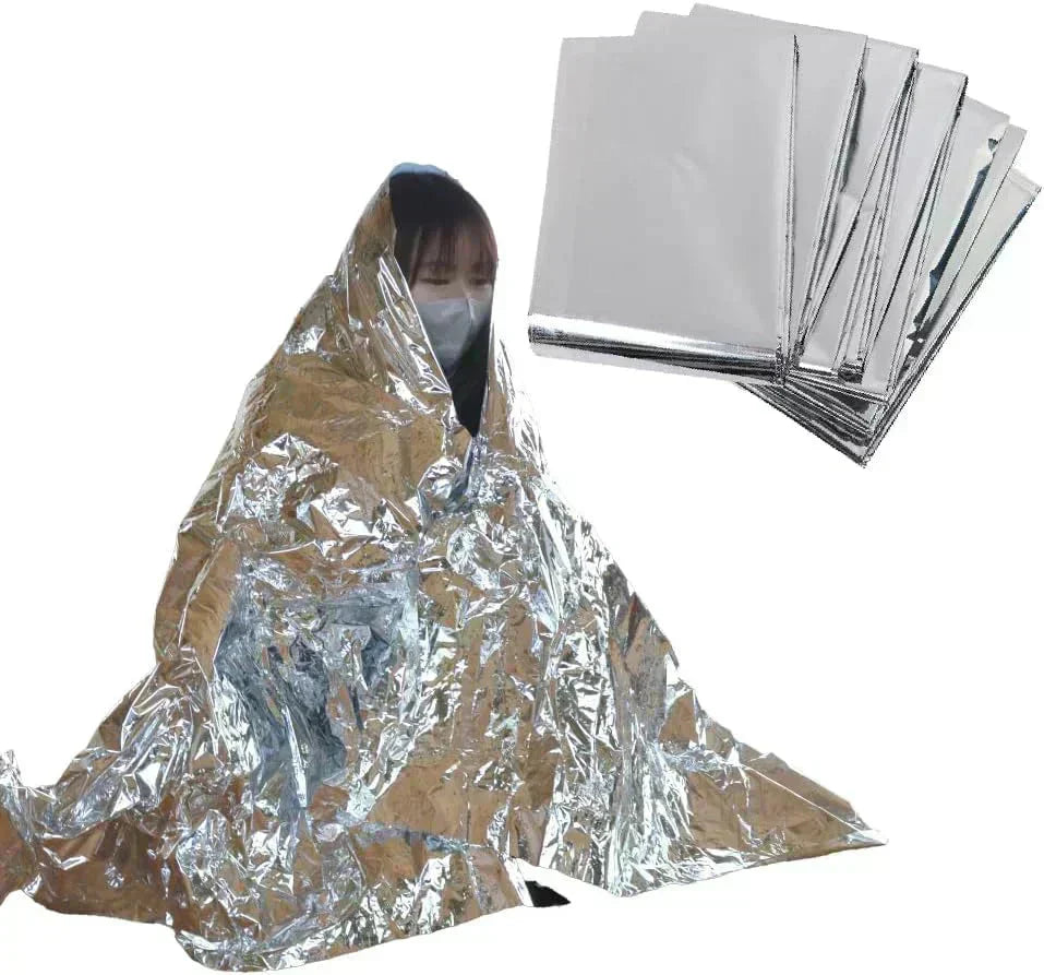 防災 防寒用アルミシート 3枚組 大きめ アルミブランケット 防災グッズ 保温 シート 防寒 防災 緊急 非常用 防災用品