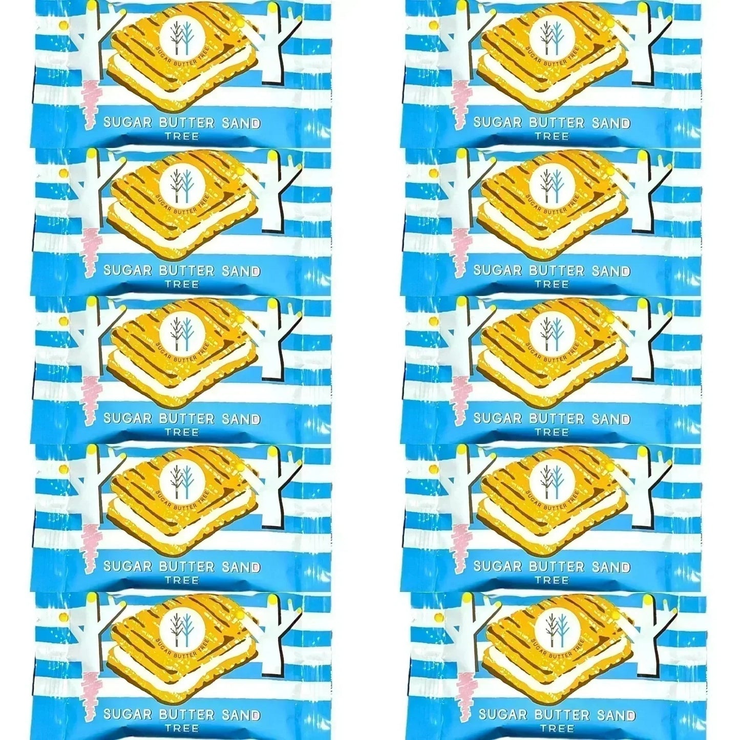 シュガーバターサンドの木 10個入り 銀のぶどう (食品SYU10) バラ売り 人気 おすすめ スイーツ お菓子 お試し ご自宅用 シュガーバターの木 シュガーバターサンド※