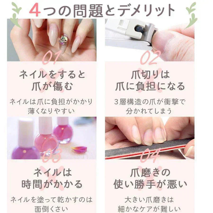 即納 2個セット 爪やすり つめみがき 爪 ケア 爪磨き ガラス製 つめやすり ガラス ネイルケア ネイルシャイナ― ネイルケアセット 爪ケア 爪のケア 爪磨き