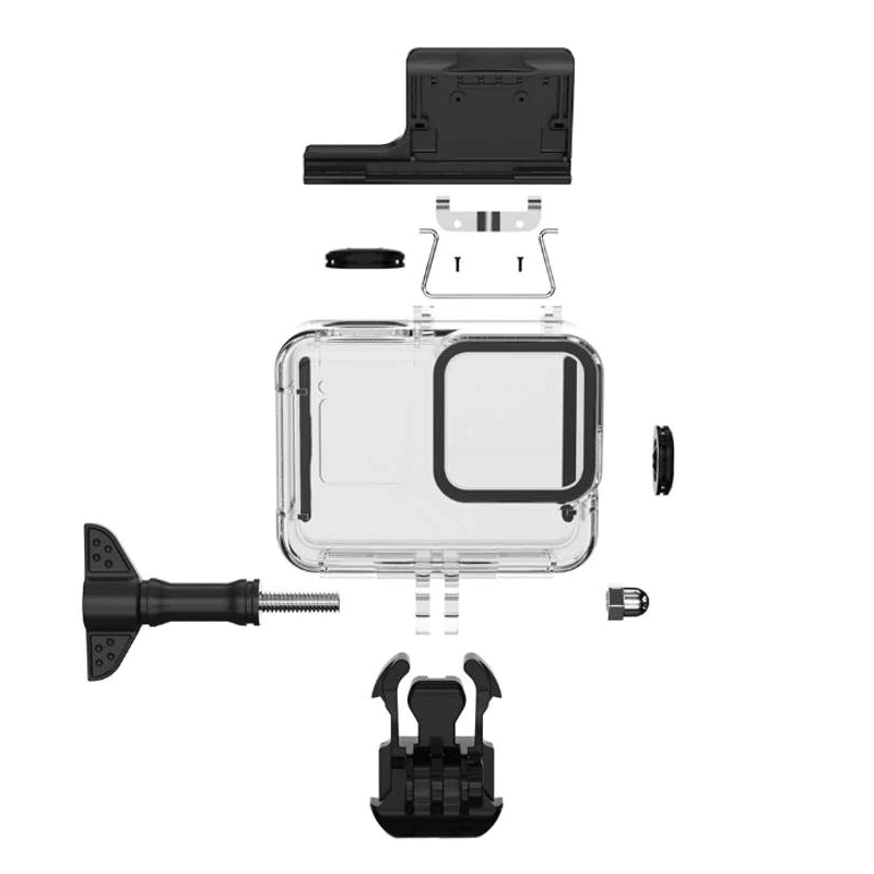 GoPro8 Gopro HERO 8 防水ケース ハウジング オプションでフィルター同時購入可能 水中撮影 45m水深ウォータープルーフ ダイビング ゴープロ8 アクセサリー