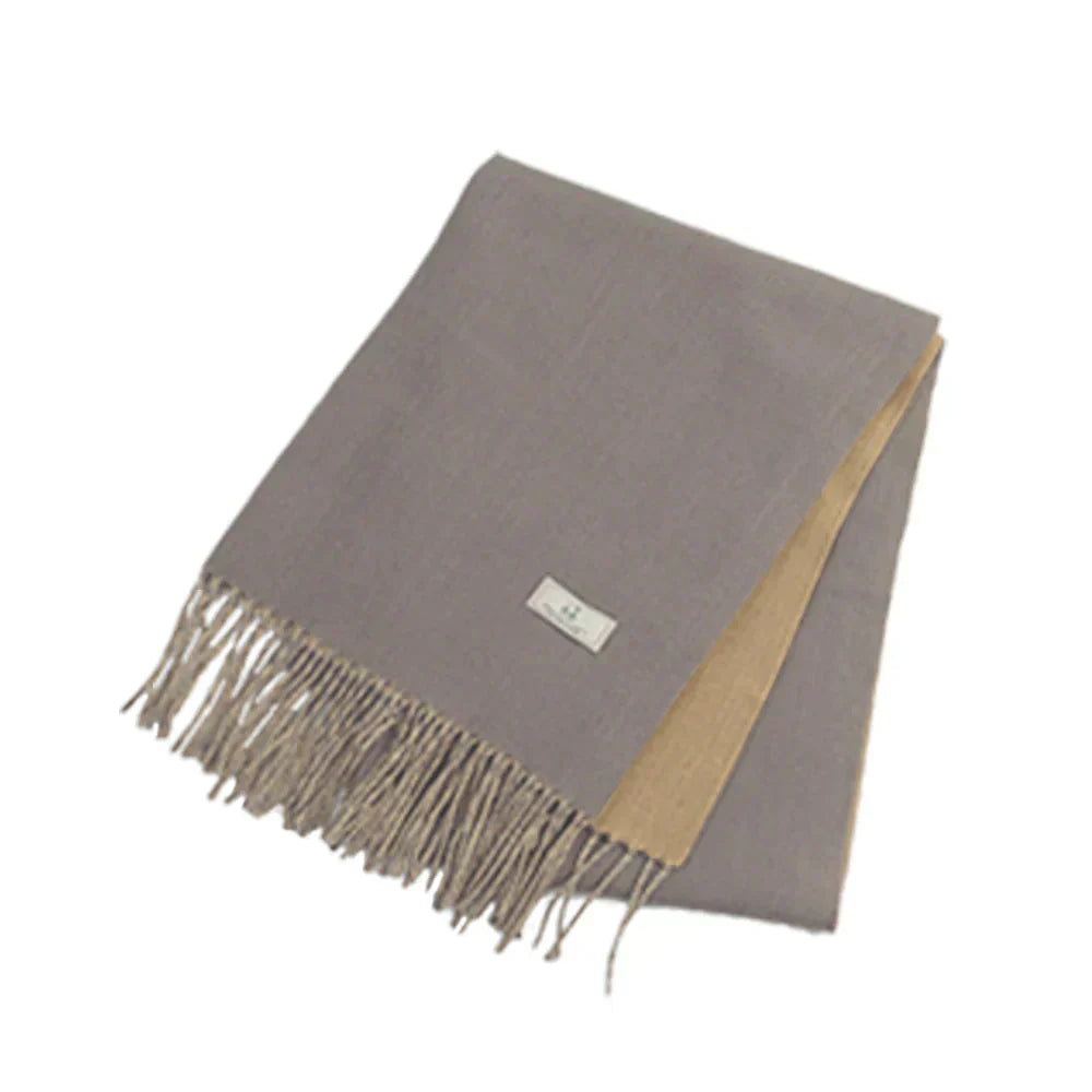 【敏感肌にもおすすめ】\ブラウン 無地/マフラー ストール 厚手 秋 冬 防寒 柔らかい肌触り アクリル ストール ポリエステル マフラー 大判ストール ストライプ シンプル カジュアル おしゃれ 暖かい 厚手 防風 プレゼント ギフト 贈り物 誕生日 記念日 男女兼用